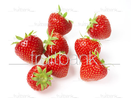 Fruitbank Foto: Acht Erdbeeren UK013033